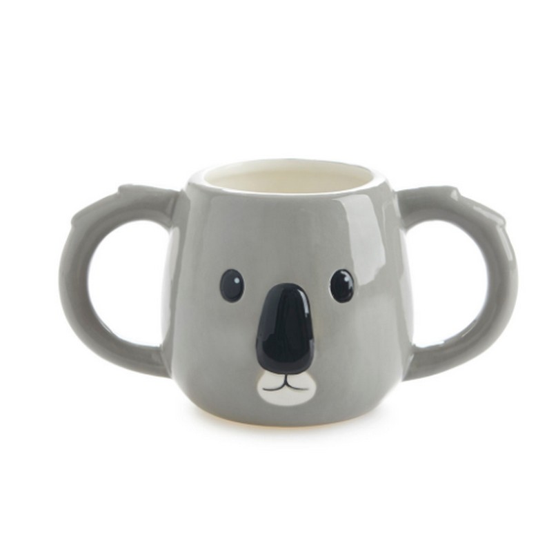 Tazza mug in ceramica a forma di muso di koala